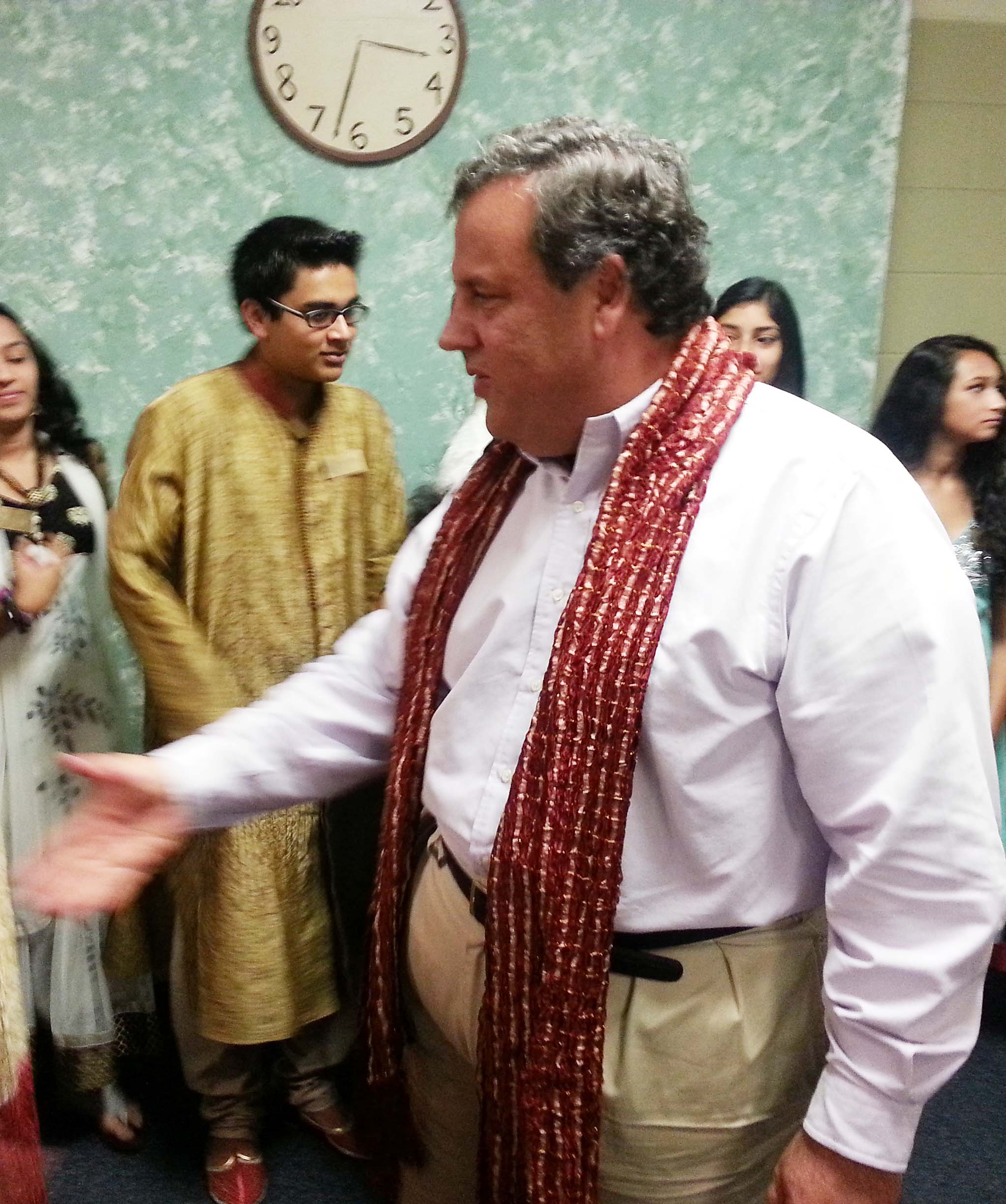 governorchristie1 - Golden Elephants Welcomed Governor Chris Christie To Indian Event